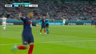 Mbappe (France) offside goal vs Germany