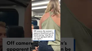 ‘Drunk’ woman chews out German tourists on NYC-bound train #shorts