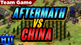 INSANE 4v4 Team AfterMath vs Team China | AoE2