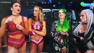 The Riott Squad & The IIconics Backstage Segment WWE Raw 17 August 2020