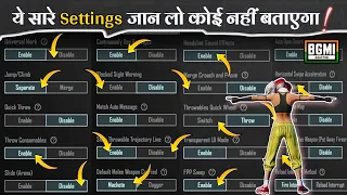 All New Basic / Advance Control Settings Guide / Explain With Tips & Tricks | BGMI / PUBGM Settings