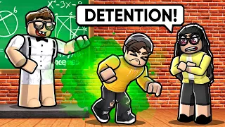 i got detention for doing THIS at school... (Roblox)
