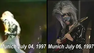 Michael Jackson - Beat It - HIStory World Tour in Munich 04 vs 06 July 1997 - (Comparison)