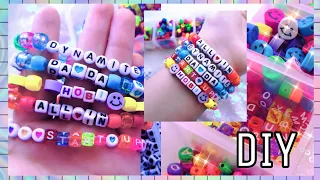 DIY Kpop Bead Bracelets | Украшения в стиле BTS, SKZ & more ✨