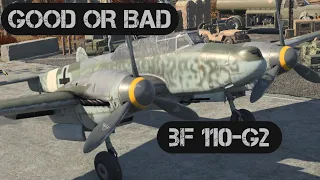 rating the bf110-g2 in WAR THUNDER!!