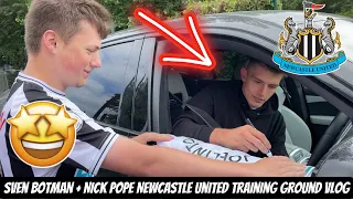 SVEN BOTMAN + NICK POPE NEWCASTLE UNITED TRAINING GROUND VLOG !!!!!