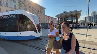 [4K] Walking Streets Moscow. Clean Ponds - Nikolskaya Street. Friday Evening Walk