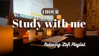 STUDY WITH ME / 1 Hour / Chill Lofi Playlist / Silent Timer