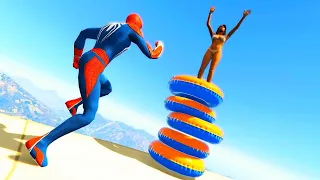 GTA 5 Spiderman Epic Ragdolls Compilation (Euphoria Physics) Fails Jumps Funny Moments