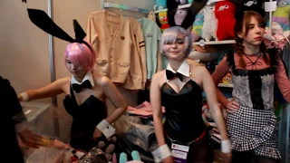 Ram and Rem Bunny Girls - RE: Zero Anime Cosplay at Hinode 2019