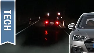 Matrix LED-Scheinwerfer im Audi A4 (B9, 2020) im Test: Nachtfahrt & Vergleich Laserlicht