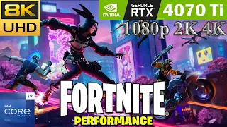 Fortnite: Chapter 4 Season 2 | RTX 4070 Ti | 2160p 4K | Max Settings | DLSS | PC Gameplay Benchmark