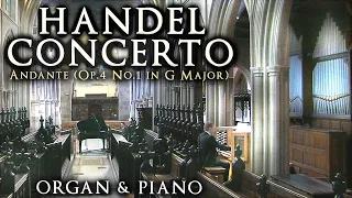 HANDEL - ORGAN CONCERTO (ANDANTE OP. 4 No. 1 in G) PIANO & ORGAN - SCOTT BROTHERS DUO