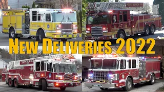 Fire Trucks Responding Compilation: New Deliveries 2022