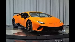 Lamborghini Huracan Performante ANGRY MATT ORANGE BULL Start Up Drive and MAGIC at Lamborghini Miami