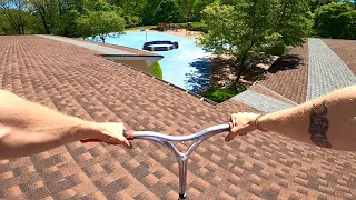 Sneaking onto School Roof on Scooter…