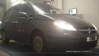 Citroen C8 2.0 hdi 110cv Reprogrammation Moteur @ 142cv Digiservices Paris 77 Dyno