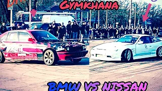 Джимхана #4 Битва Круче чем Ken Block BMW E34 VS NISSAN SX200, V8 VS Sr20dett!!!Вредина ＃Немастер.