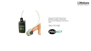Creative PC 60E Finger Pulse Oximeter Option of External Sensors for Paediatric and Infant use PC 60