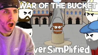 British Guy Reacts To The War of the Bucket - OverSimplified