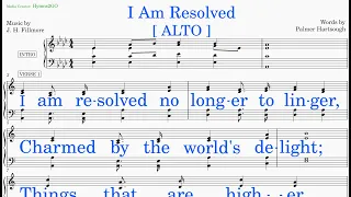 I Am Resolved  (Fillmore - Hartsough) [v2] Alto