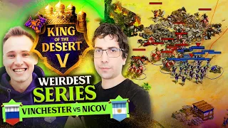 Vinchester vs Nicov King of the Desert 5 one of those SICK SERIES last spot in R16 #ageofempires2