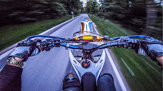 Late Night RUN / AGGRESIVE KTM 500 EXC Akrapovic Wheelies