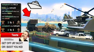 How To Troll Griefers With a BATTLESHIP in GTA Online!