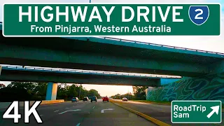 Relaxing Highway Drive 🇦🇺 [4K] - Pinjarra towards Perth, Western Australia - Raw Audio / POV