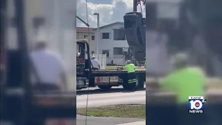 Car plunges into canal in Sunrise