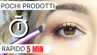 Trucco occhi rapido 5 minuti con pochi prodotti