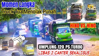 Pasukan Truck Tua Menolak MENUA !!! HINO vs HINO UMPLUNG vs 2 CANTER Di Libas Di Tanjakan ‼️