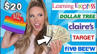 I SPENT $20 AT FIVE DIFFERENT FIDGET STORES *EXTREME CHALLENGE* 😱🤑