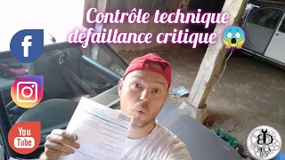 CT défaillance critique 😥 , c'est un échec pour ma Peugeot 406