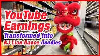 KJ's Lion Dance YouTube Earnings Transformed into his Favourite Goodies! Supermarket