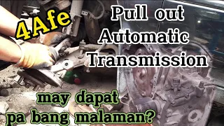 Pull out Automatic transmission for repair|| Toyota 4AFe