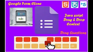 Google-Form-Clone | Drag & Drop | Java Script