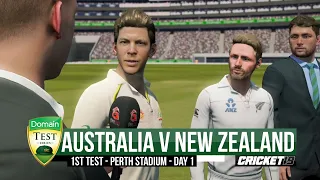 Australia v New Zealand - First Test | Day 1 Highlights - Cricket 19