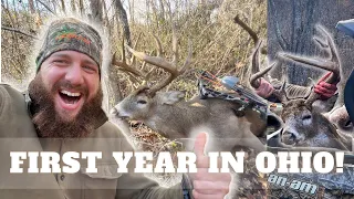 WE KILLED TWO BUCKS ON THE LAST DAY! (Our first year in Ohio)