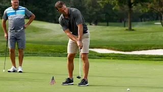 Players Compete In Closest To The Pin Contest | Chicago Blackhawks