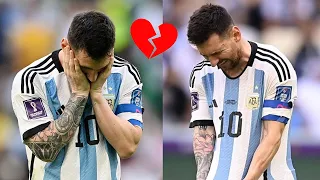 😢Lionel Messi Sad Reaction After Losing to Saudi Arabia!