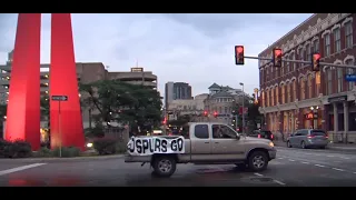 WATCH LIVE: Spurs fans celebrate No. 1 draft pick in downtown San Antonio by honking on Commerce St.