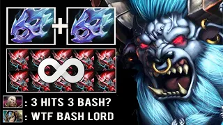 CRAZY MAX ATTACK SPEED BASH 34% 2x Moon Shard Barathrum vs Invoker Mid EPIC 4v5 Comeback Dota 2