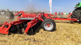 Дисковка пшениці Kverneland Qualidisc PRO 6000 із трактором Deutz Fahr 9340  | Тона на метр