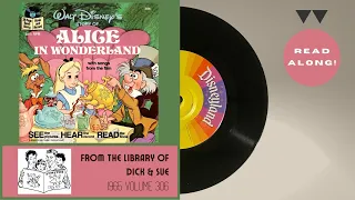 Alice in Wonderland (1977) | Disneyland Little Long-Playing Record 306 | Read-Along Vinyl Record