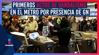 Encapuchadas vandalizan el Metro por la presencia de la Guardia Nacional | Ciro Gómez Leyva