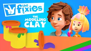 What can you build using Modeling Clay? | The Fixies | Animation for Kids