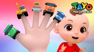 Let's play with Strong heavy vehicles! l Heavy Vehicles Finger Family Song l Baby Tayo Kids Songs