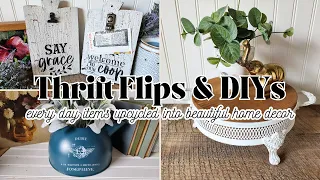 Thrift Flips +DIYs  | Trash To Treasure Spring Projects | Upcycled Home Decor