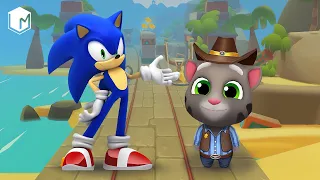 Talking Tom Gold Run vs Sonic Dash - Gameplay Walkthrough - My Talking Tom vs Sonic The Hedgehog